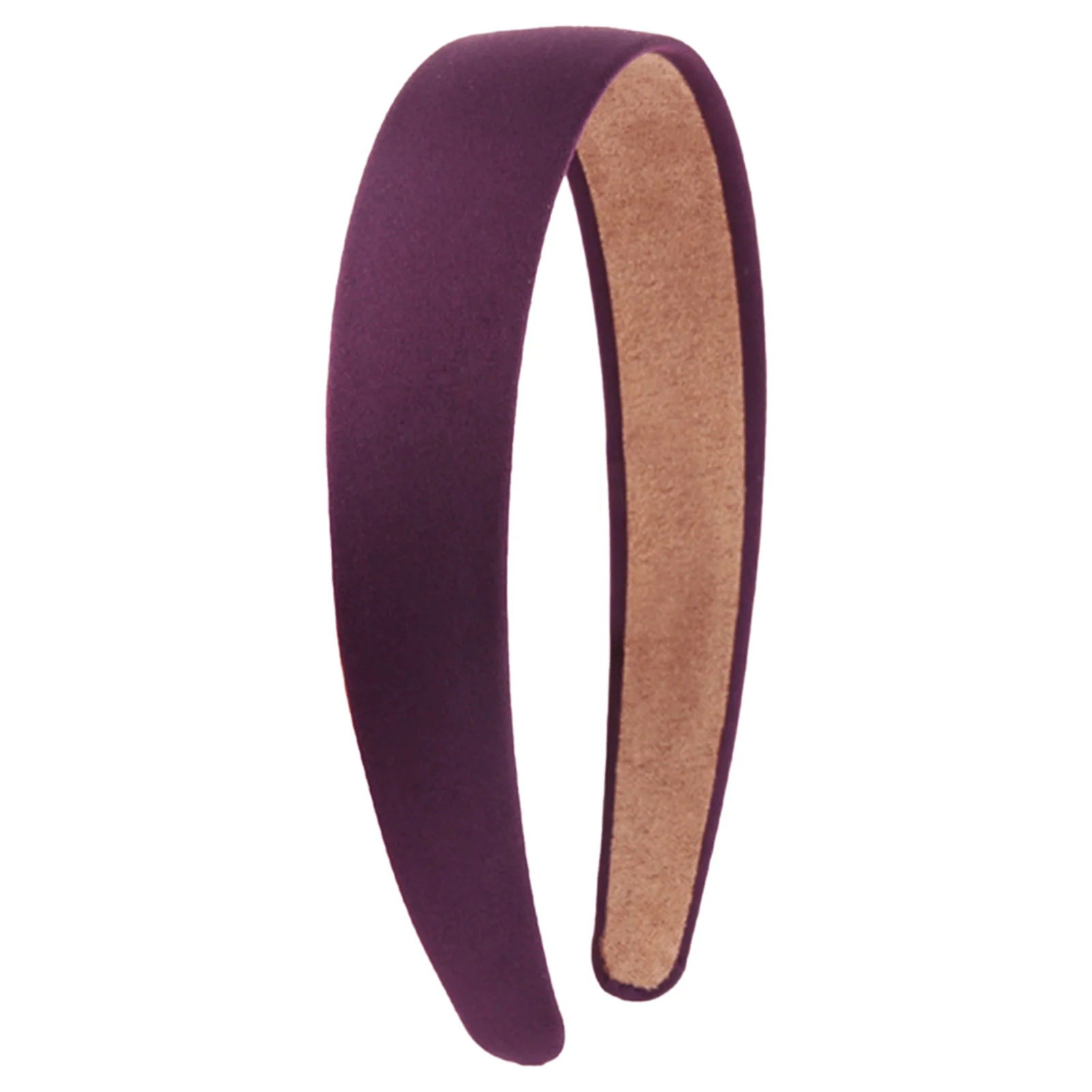 Buntes Satin-Stirnband, 2,5 cm, hartes, rutschfestes Stirnband, DIY-Haarbänder, schlichte Satin-Stirnbänder für Frauen, 21 Farben – Detail 15