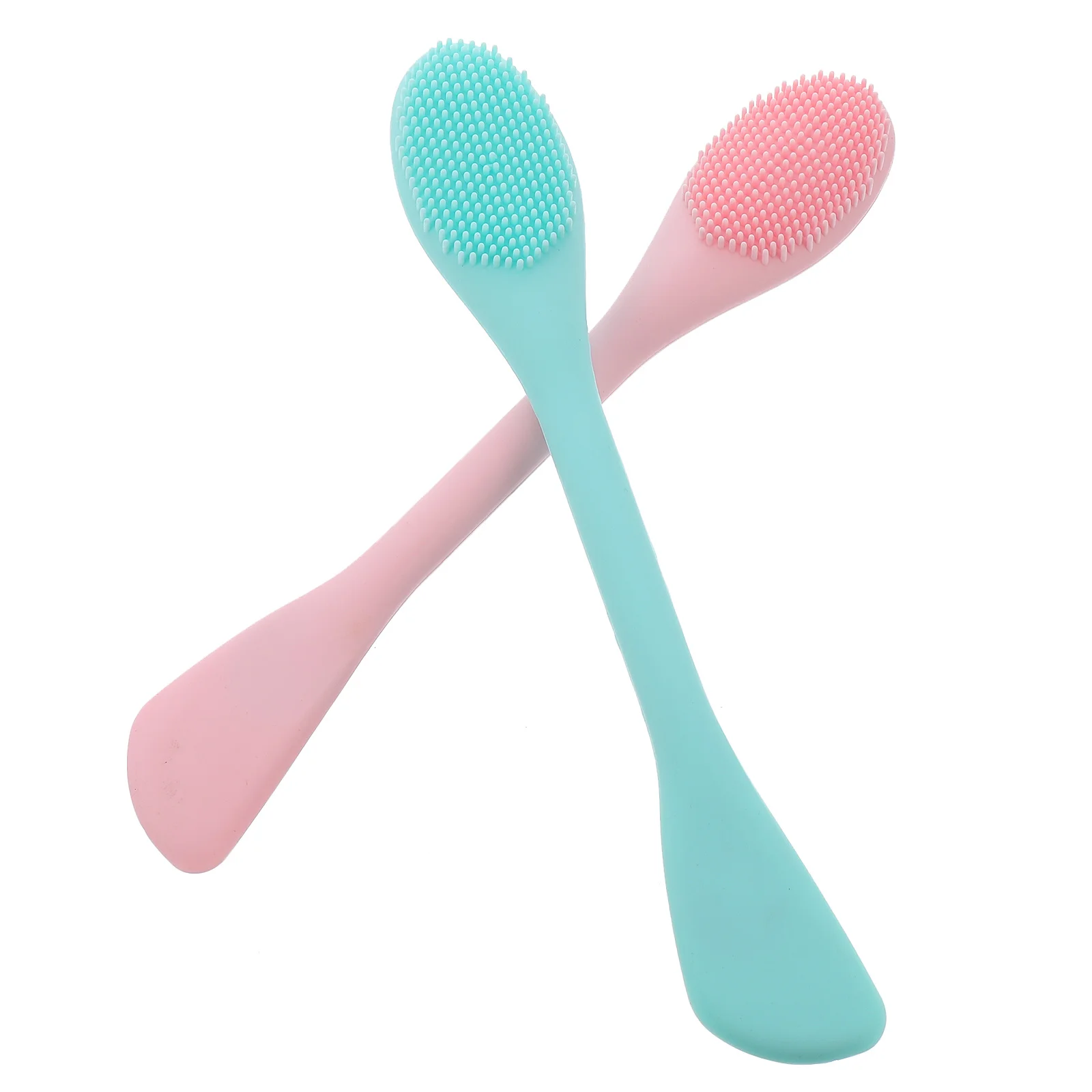 2 Pcs Silicone Face Brush Cleaning Pore Deep Cleansing Exfoliator Scrubber Manual