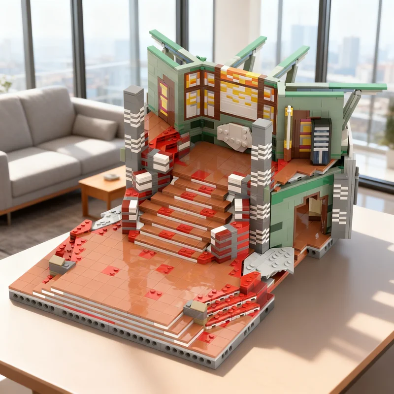 

3543pcs MOC Stargate Atlantis Staircase Modular Streetscape Model Building Blocks Creative Display Gift Collectible Decor Kids