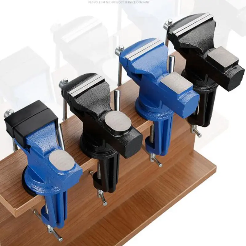 80mm Heavy Duty Mechanic Clamp-on Table Vise Bench Vice Universal Press Vice Desktop Vise 360 Degree Clamp Fixture