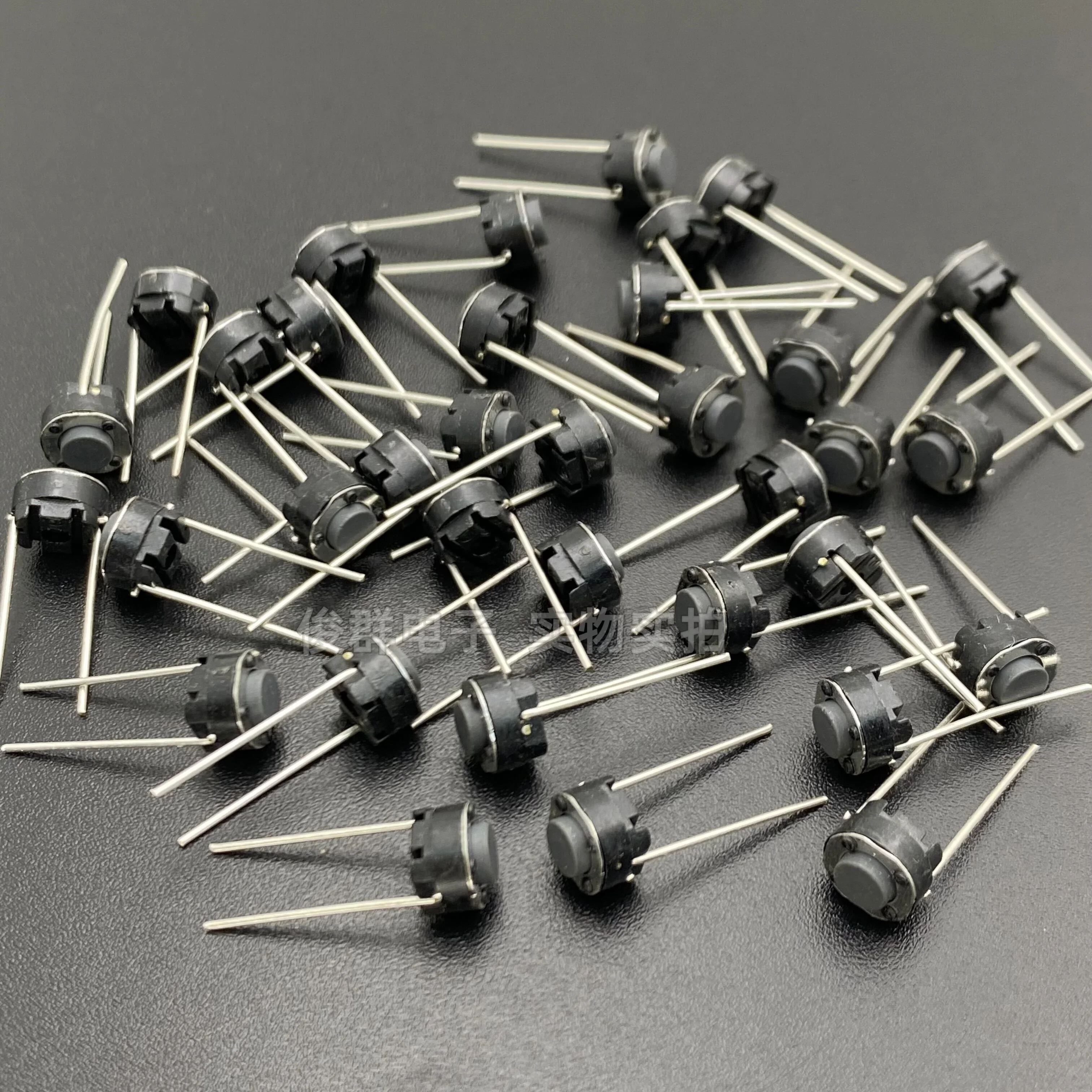 100pcs/selected quality Japan imported touch button switch in-line 2-pin two-pin micro-movement 6*6*4.3 button