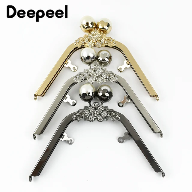 Deepeel 18cm metalowa torebka rama pocałunek zapięcie torba koralik głowa uchwyty torebka portfel wsporniki do szycia uchwyt DIY akcesoria sprzętowe