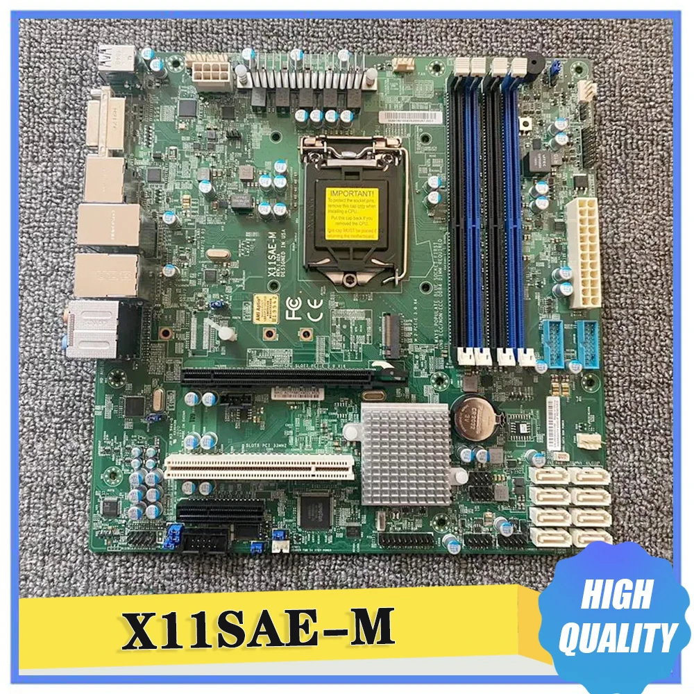 

X11SAE-M Motherboard LGA1151 C236 Chipset Xeon E3-1200 V5/V6 6th/7th Gen Core i7/i5/i3 Series