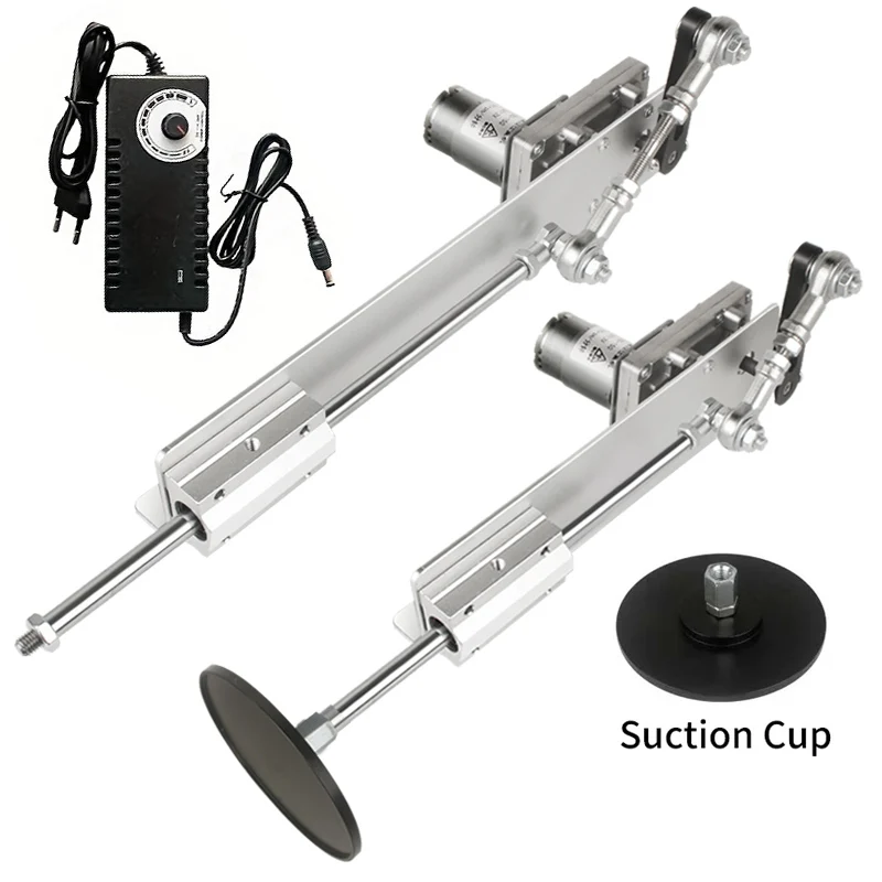 DC 12V/24V Reciprocating Cycle Linear Actuator with Suction Cup 2-15cm Stroke Telescopic Motor Speed Control for Automation