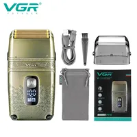 VGR Hair Trimmer Professional Shaver Rechargeable Beard Trimmer Reciprocating IPX6 Face Shaver Metal Hair Trimmer for Men V-335