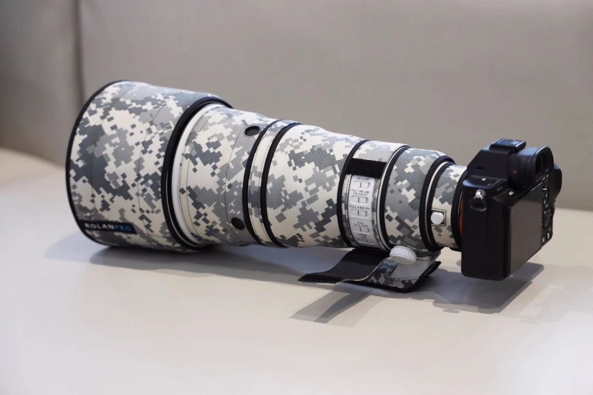 ROLANPRO Objektivmantel für SONY FE 300mm F2.8 GM OSS wasserdichte Schutzhülle Camouflage Regenschutz SEL300F28GM Guns Sleeve – Detail 9
