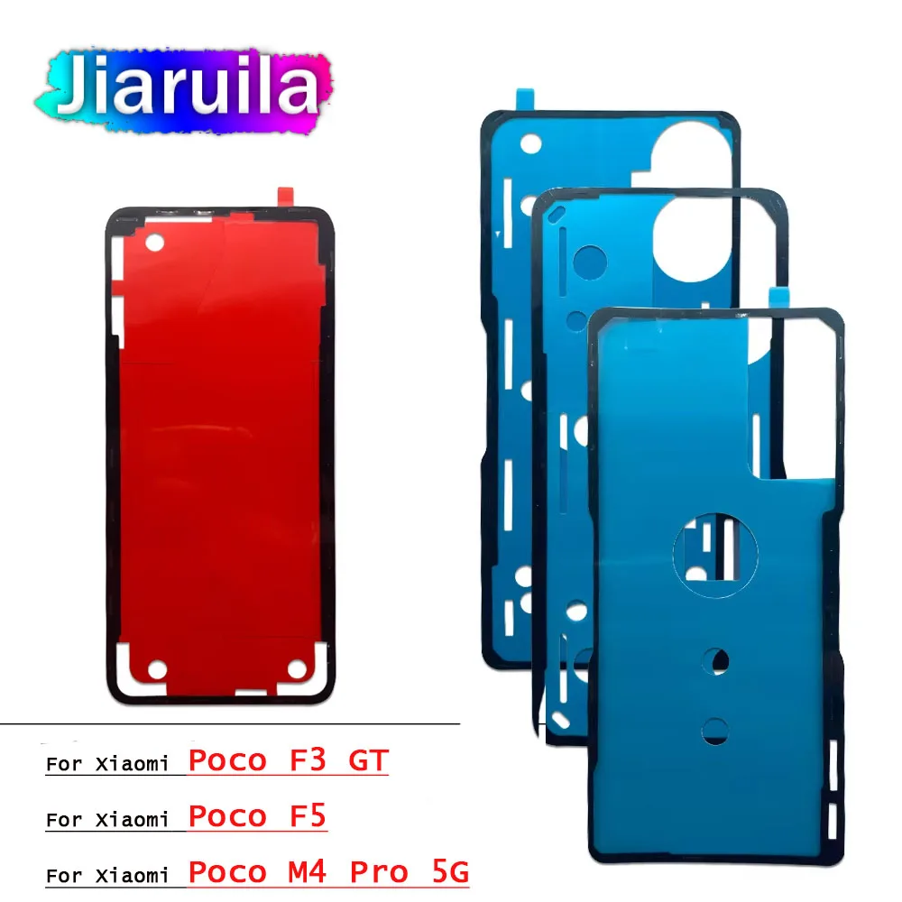 

10 шт., водонепроницаемая клейкая лента для задней панели Xiaomi Poco F3 F4 GT F5 Pro M4 Pro 4G 5G, клейкая наклейка для задней крышки аккумулятора
