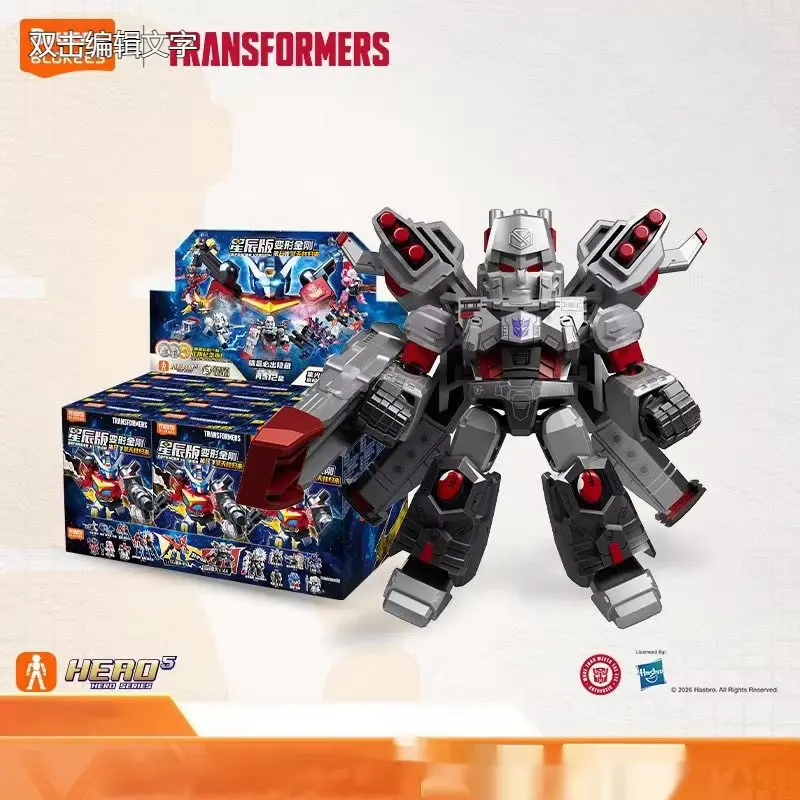 Genuine Blokees Transformers Action Figure Star Version Collectible Model Optimus Prime Megatron Building Block Toy For Hobbyist