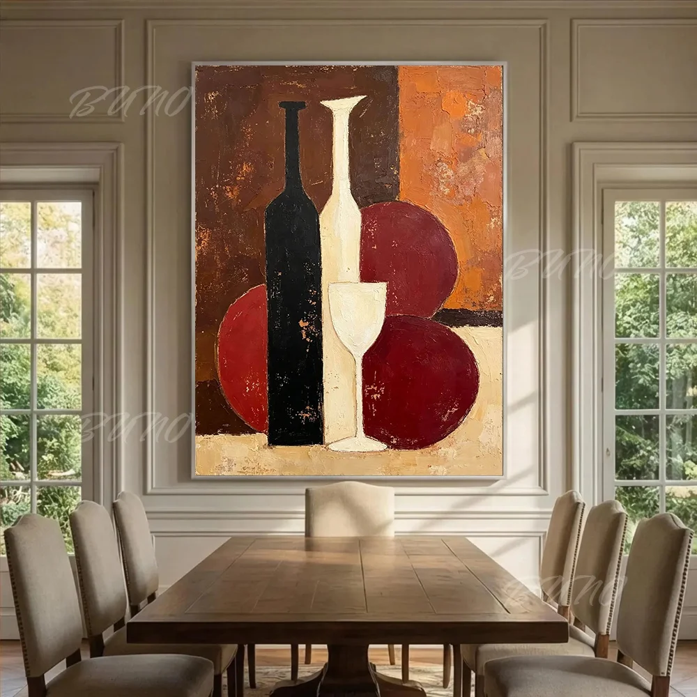 100-hand-painted-original-abstract-oil-painting-cubist-still-life-wine-bottle-wall-art-for-home-living-room-bedroom-decor