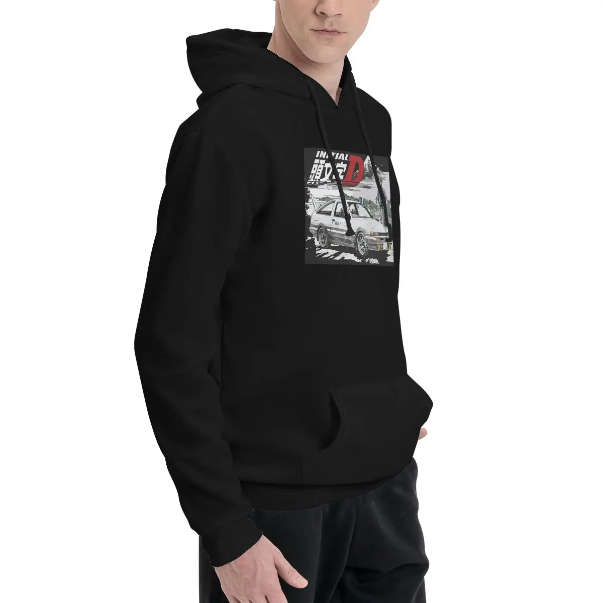 Initial D Deep Forest Drifting AE86 Takumi Raceway Hoodies Men Women Casual Pullover Sweatshirt Fashion Streetwear Autumn Winter