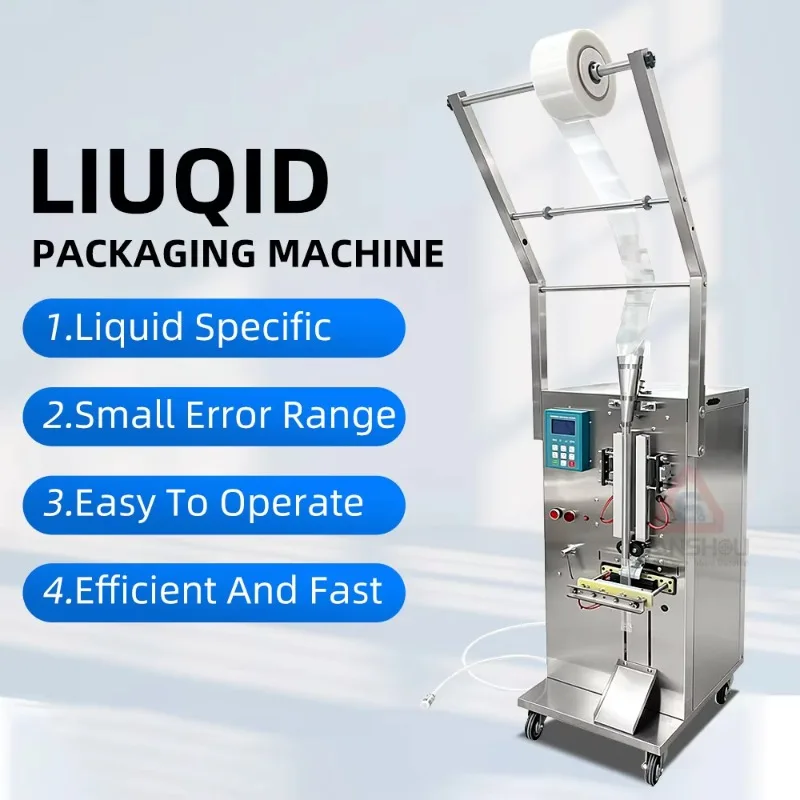 Beverage Industry Automatic Liquid Sachet Sealing Bag Vertical Packaging Machine For Water Juice Oil Milk