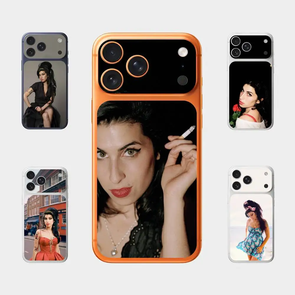 

Singer A-Amy W-Winehouse Plain Decal Skin for iPhone17 Pro Max Mini Back Film Cover Wrap Screen Protector Anti-scratch Durable