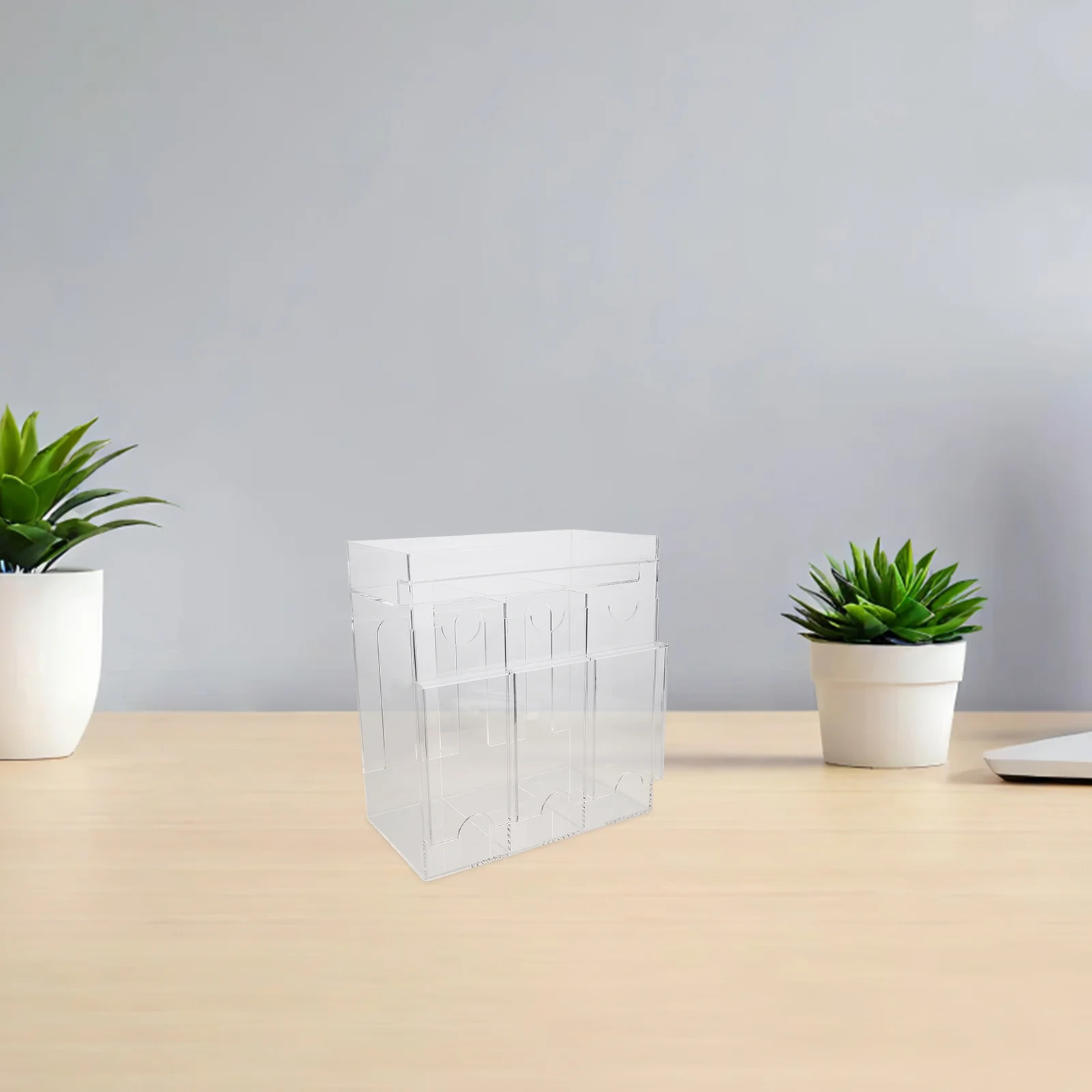 

Clear Acrylic Card Storage Box Organizer Booster Card Dispenser Transparent Trading Business Photocard Holder Desktop Organizer