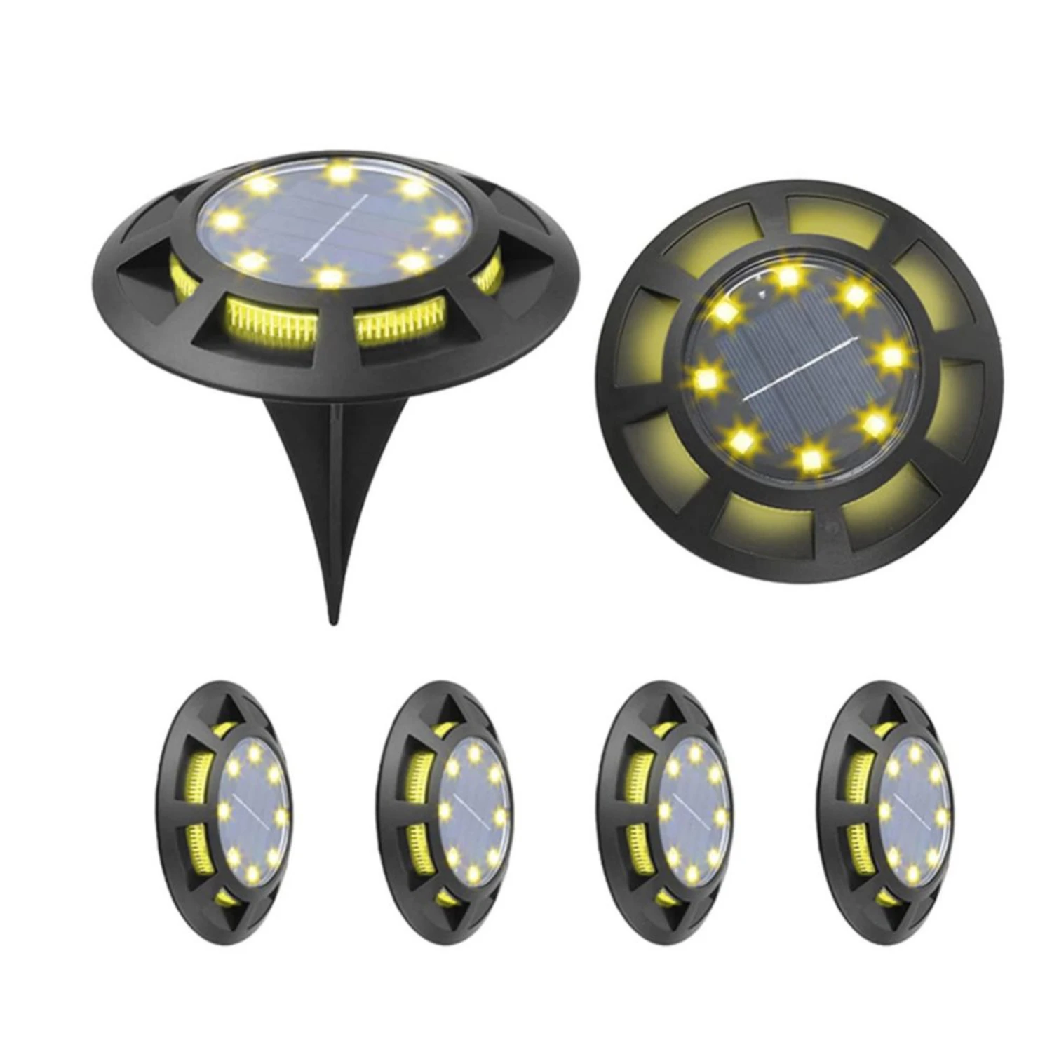 

Solar Ground Light 16 LED Outdoor Waterproof Bright Pathway Garden Yard Driveway Light Jellyfish Luces New Sensor led light Pond