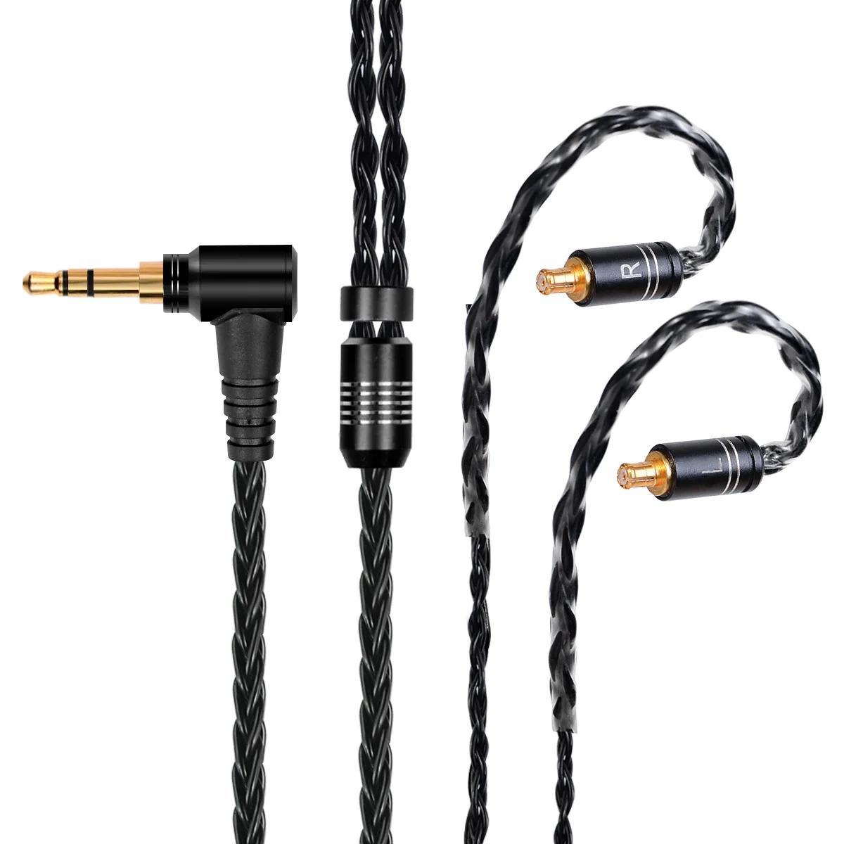 

Аудиокабель для ATH LS50 LS70iS LS200 LS300is LS400 E40 E50 E70 A2DC черный 8-жильный посеребренный кабель для наушников