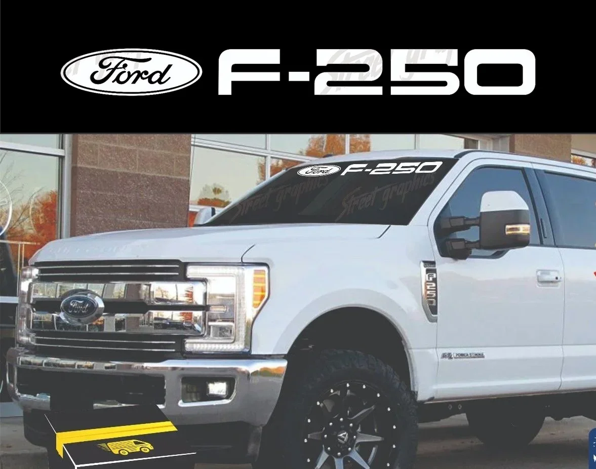 For F 250 Ford Front Windshield Banner Decal Fits  F250 Trucks 45