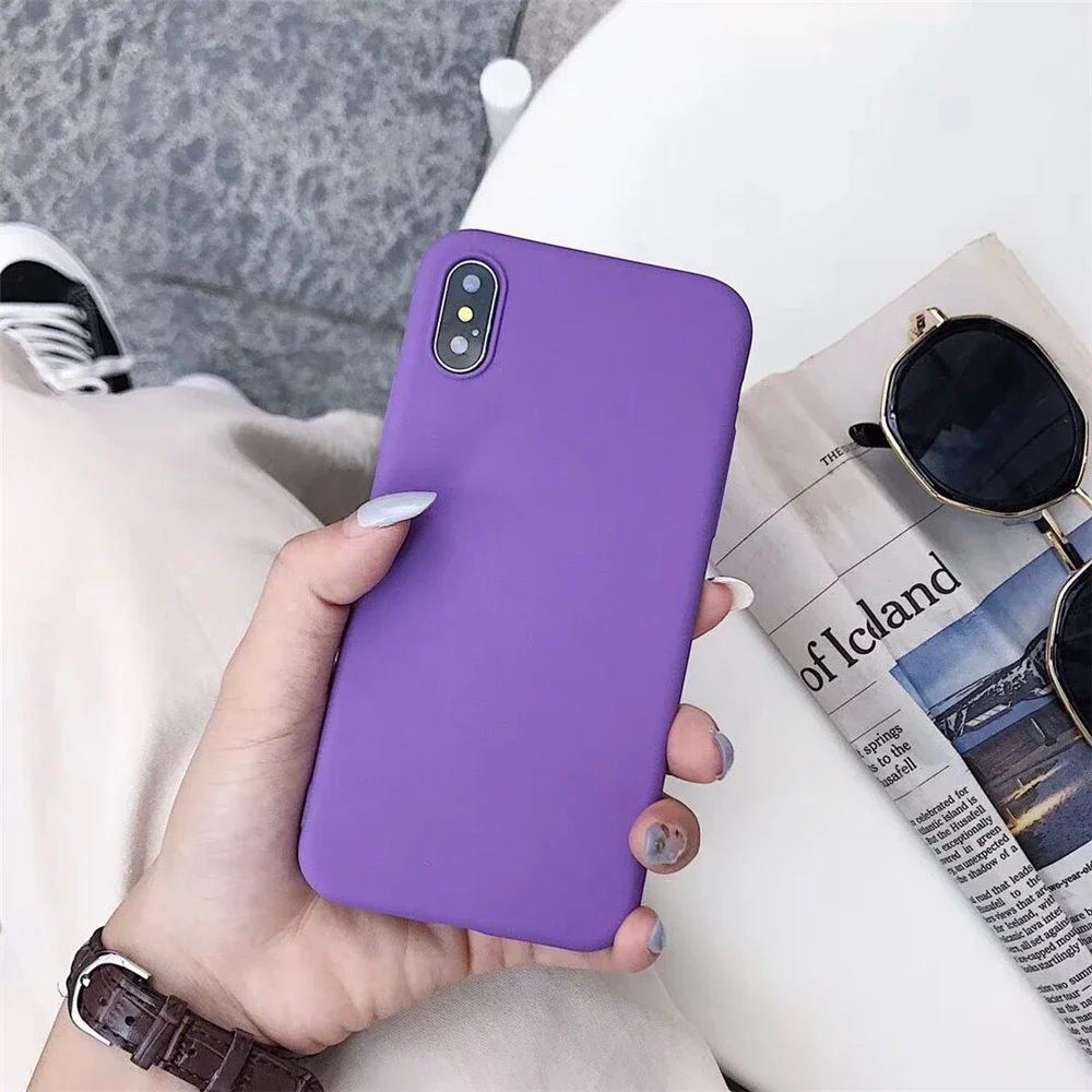 Matte Sandstone Silicone Phone Case For Oneplus 7 8 Pro 5T 5 One Plus 6T 6 Oneplus7 Soft Frosted TPU Skin Cover Coque Protection