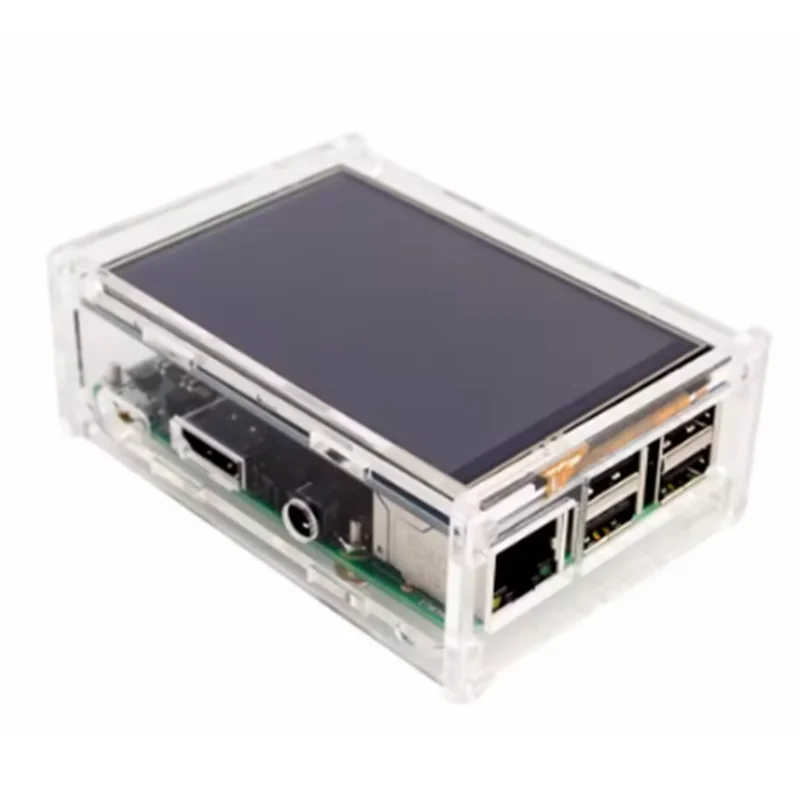 Boîtier acrylique pour Raspberry Pi 3 / Pi 2 modèle B 3,5 pouces LCD