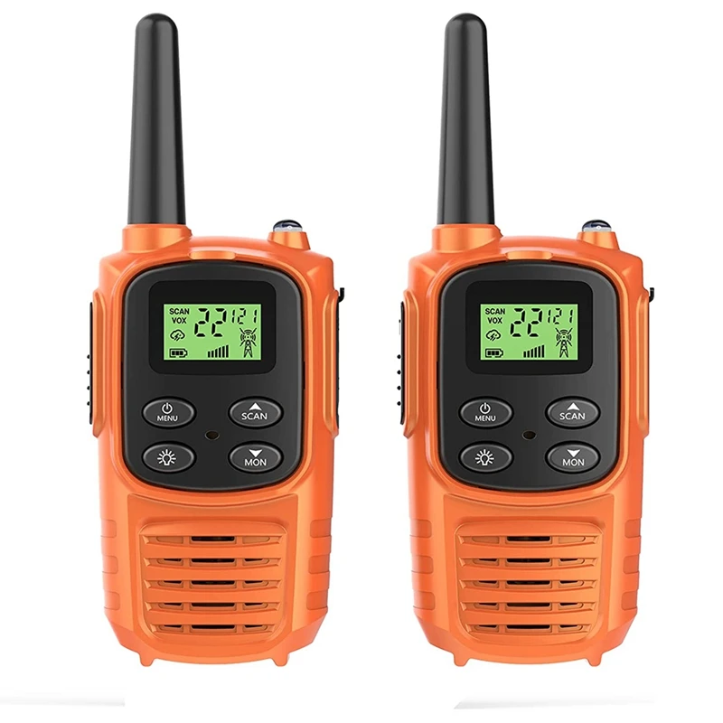 Long Range Walkie Talkies With 22 Channels And Scan Flashlight For Adults Family Hiking Cycling Outdoor Camping