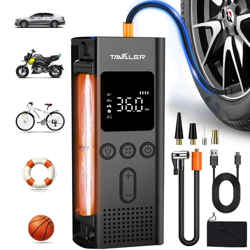 Bomba de bicicleta de 150psi, inflador Digital inalámbrico portátil con válvula Schrader Presta para coche, motocicleta, bola, accesorios para bicicleta de montaña