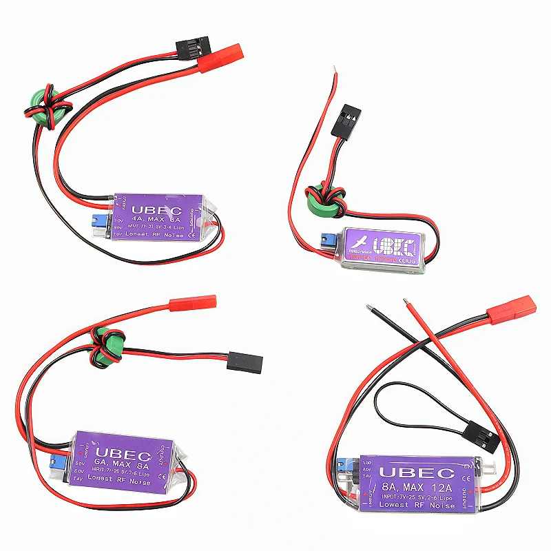 UBEC 3/4/6/8A  3A UBEC Input 7V-25.5V 2-6S Lipo Output 5V/3A Continuous Max 6A Switch Mode BEC for RC Drone Airplanes Car Parts