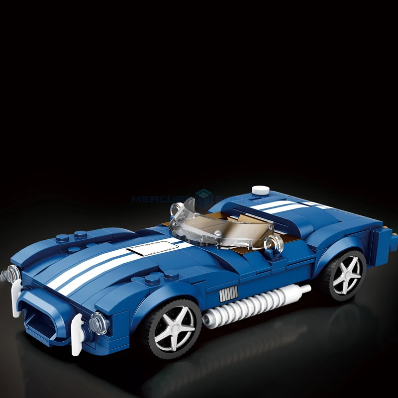 Blue Cobra Super Sports Building Blocks New Racing Car MOC 812 Model Bricks High Tech Set Furious DIY Toy for Children Boys Gift