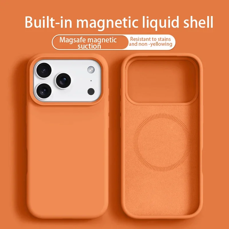 Original Magnetic Phone Case For iPhone 17 16 Pro Max Air Li