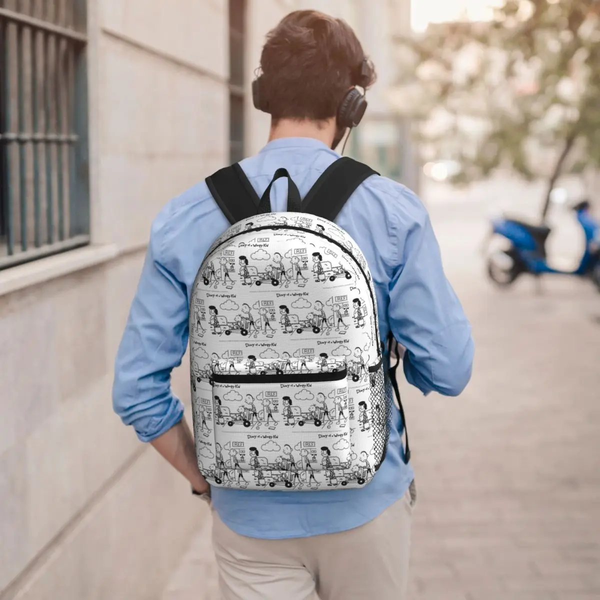 

Diary Of A Wimpy Kid Group Backpack Boys Girls BookBag Kids School Bag Laptop Shoulder Bags for Men Women