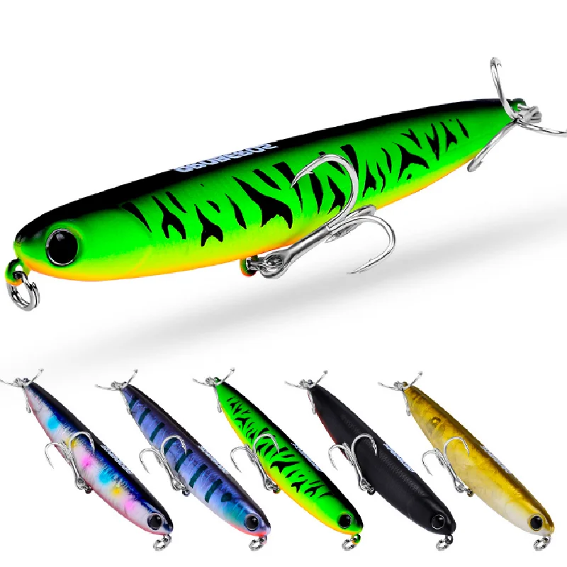 

5PCS/pack Fishing Bait Topwater Popper Life-like Lure Bass Wobbler Crankbait