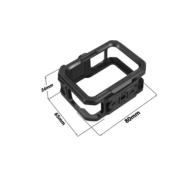 For GoPro Hero 12 13 Accessories Aluminum Frame Case Alloy Protector Shell Cage Magnetic Folding Adapter For Go Pro Hero 11 10 9