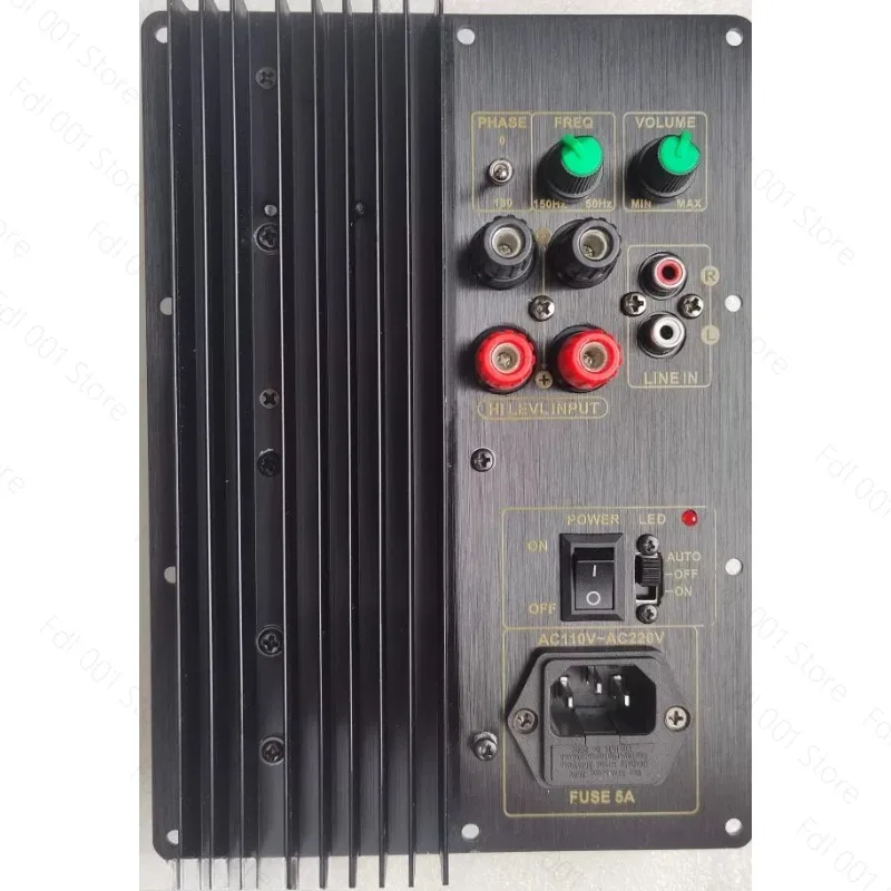 Subwoofer Amplifier Board, Heavy Bass Power Amp for 5.1 7.1 Home Theater, Active DIY Speaker Parts