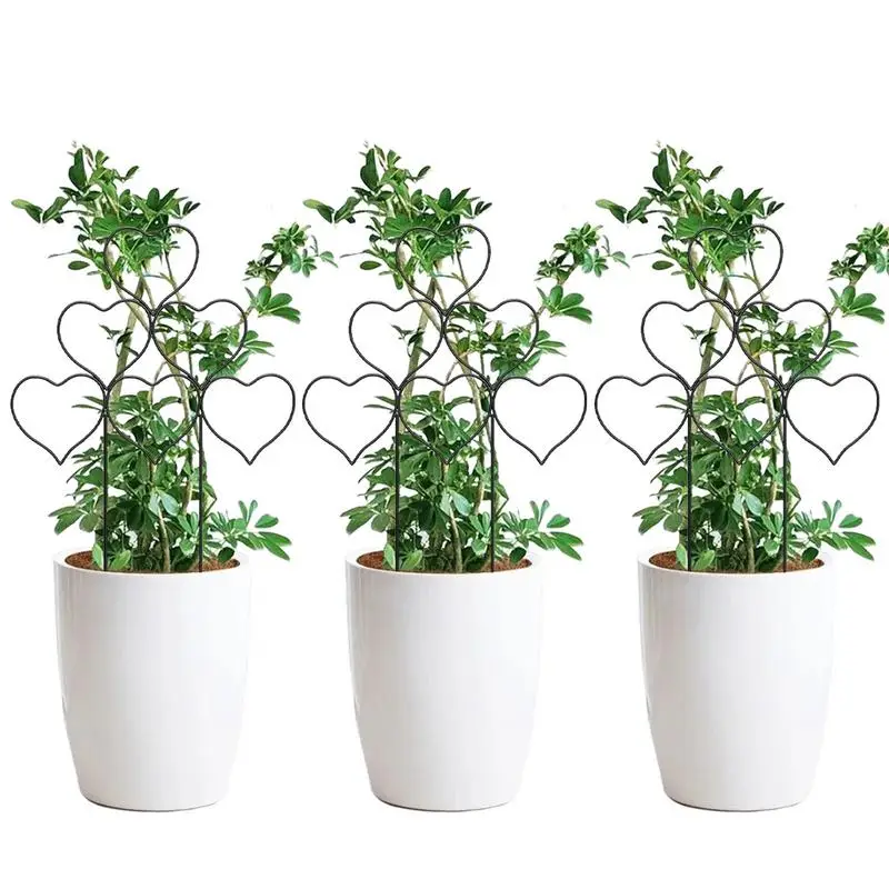 

Climbing Plants Trellis 3Pcs Small Garden Metal Trellis Stackable Pot Plant Support Houseplant Trellis For Vine Ivy Flower Plant