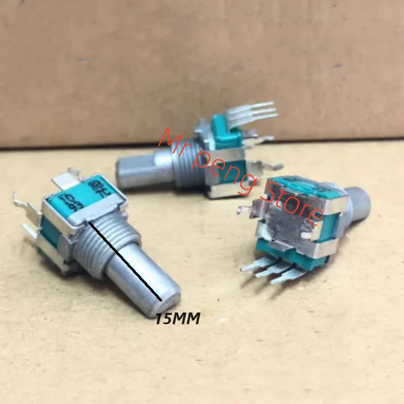 3pcs for ALPS Linear single coupled B10K Rotary RK09 Potentiometer Volume adjustment 103B with mid-point shaft length 15MM