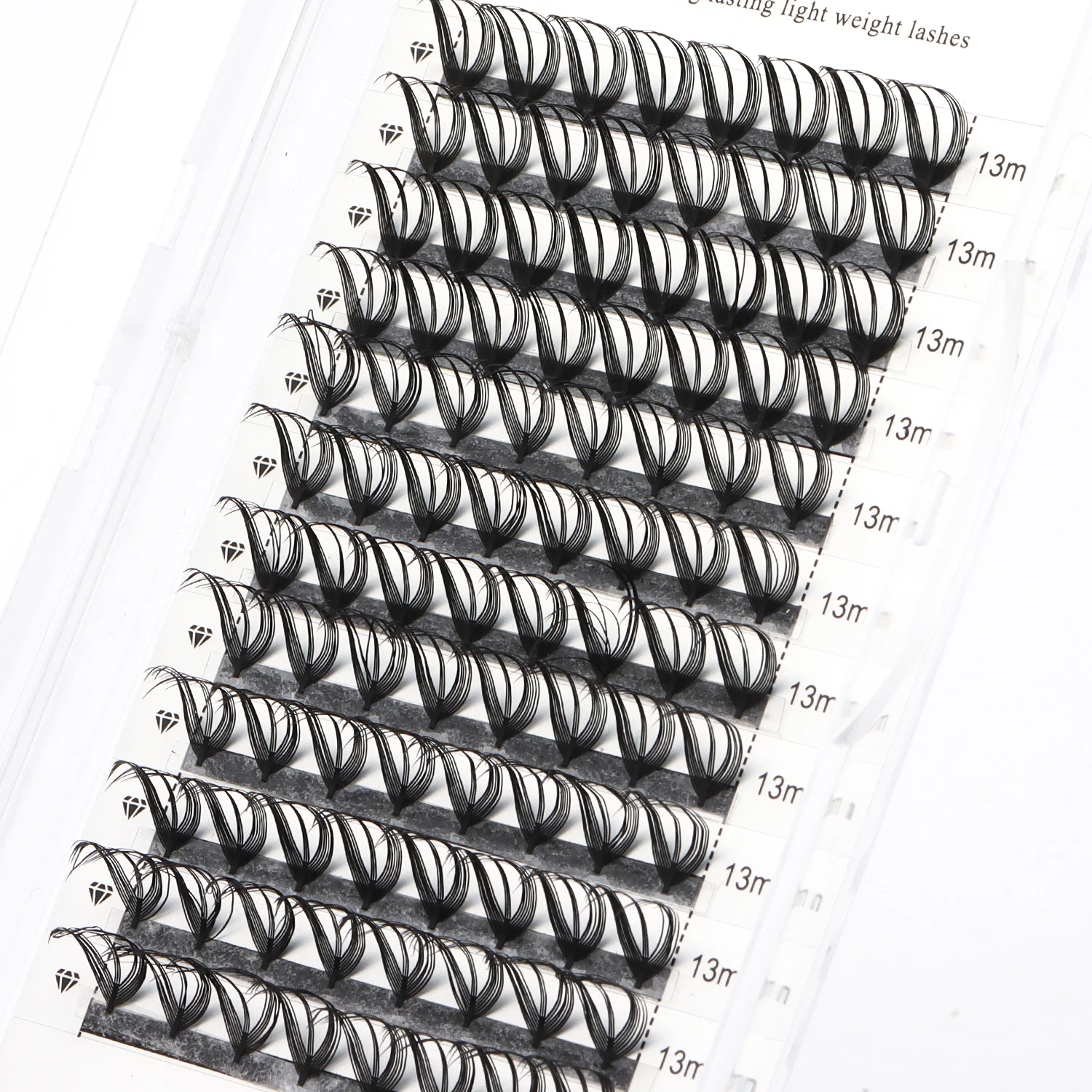 시우스자키 뉴 버터플라이 코믹 스파이어 래쉬 소프트 프리메이드 팬 래쉬 러시안 볼륨 속눈썹 연장 개별 인조 속눈썹