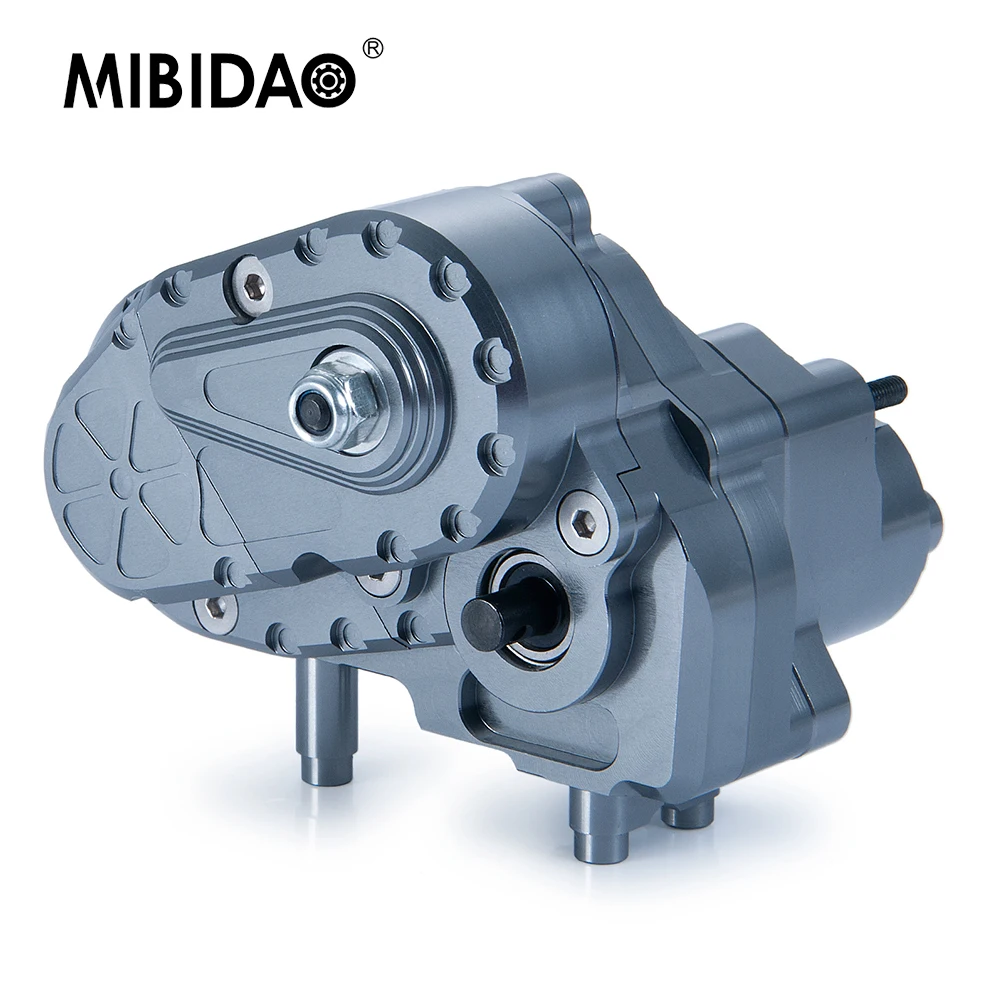 

MIBIDAO Complete Metal Gearbox Transmission Box with Gear for Axial AXI03004 Capra 1/10 RC Crawler Car Model Upgrade Parts