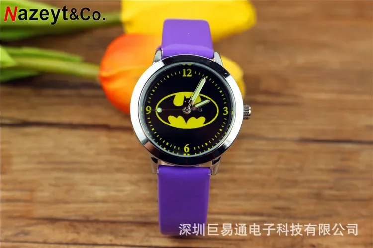 DC Anime Figure Batman Alliage 216.239.Ceinture, Quartz Shoous Pointer Montre, Jouets pour enfants, Accessoires vestisens, Cadeaux d\'anniversaire