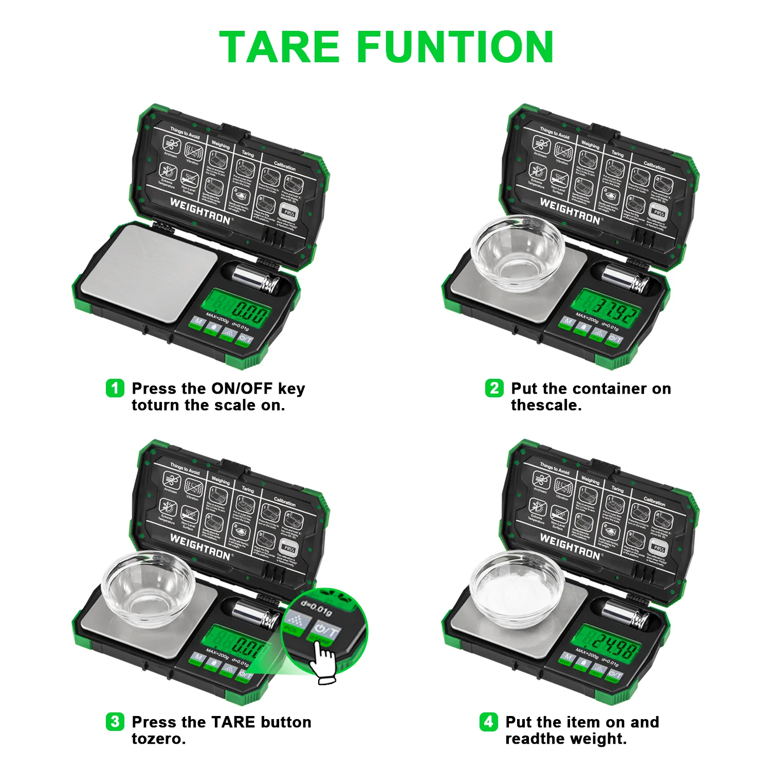 Imagem -03 - Balança de Grama para Alimentos 200g 0.01g Peso Digital Gramas e Onças Mini Balança de Bolso com Display Lcd Tara para Joias