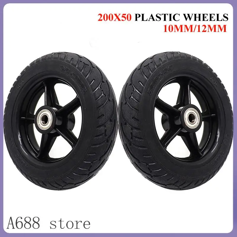 

Цельное колесо 200x50 для мини-электросамоката, 8-дюймовое, безвоздушное, вспомогательное переднее колесо