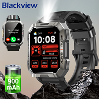 Blackview W60 Waterproof Smartwatch with Emergency Light 900mAh Battery 2.01'' HD Screen Bluetooth Outdoor Watches for Men Women