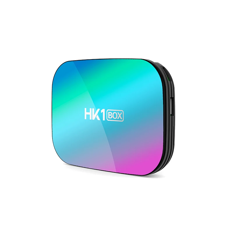 HK1BOX Large Storage Capacity 4GB/128GB Android 9.0 OS Set Top Box Amlogic S905X3 64-bit Quad Core Mali G31 MP2