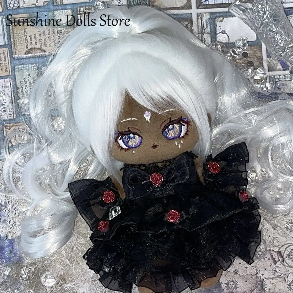 

20CM Cute Figure Plush Stuffed Doll Body Anime Patricia Dorval Enchantress Identity Ⅴ Dress Up Cotton Toy Clothes Plushie Gift