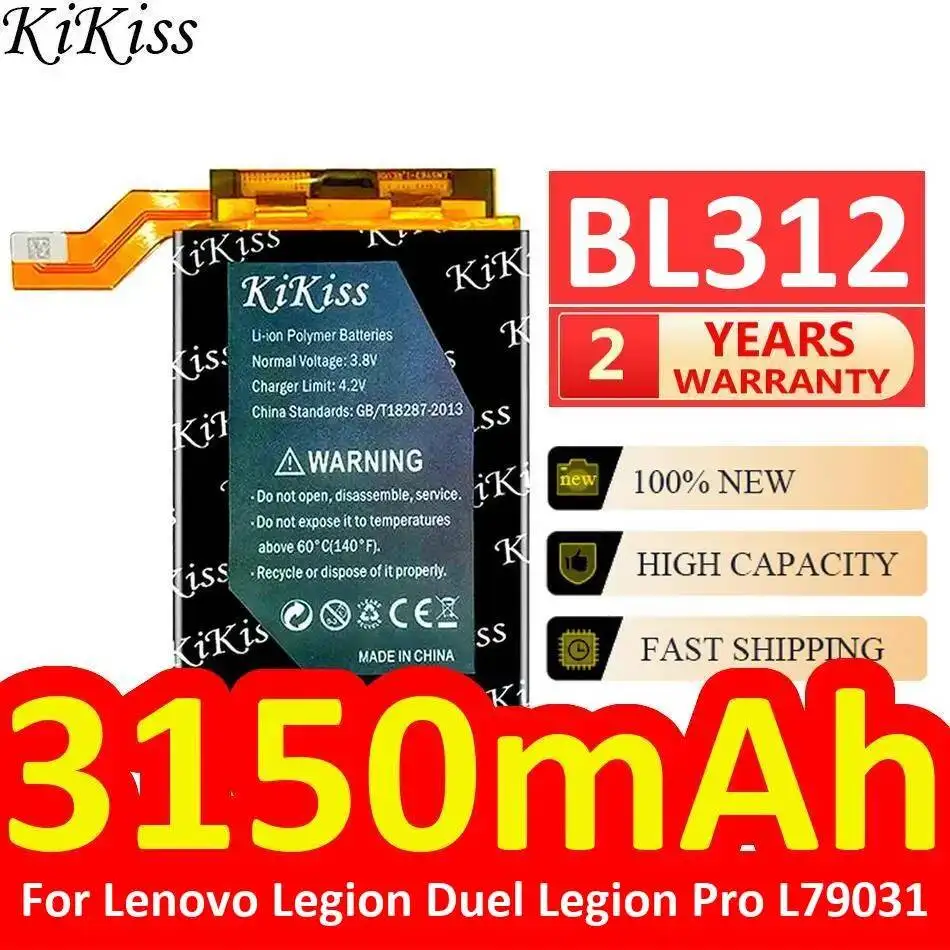 

Безопасная аккумуляторная батарея BL312 для Lenovo Legion Duel Legion Pro L79031, премиум-класс, 3150 мАч