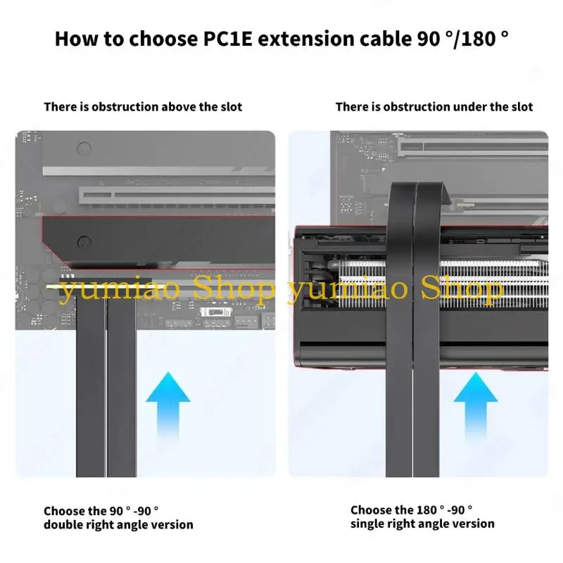 587b-高性能-pcie40-4x-磁気ケーブル、干渉防止設計と信頼性の高いデータのための通気穴を備えています