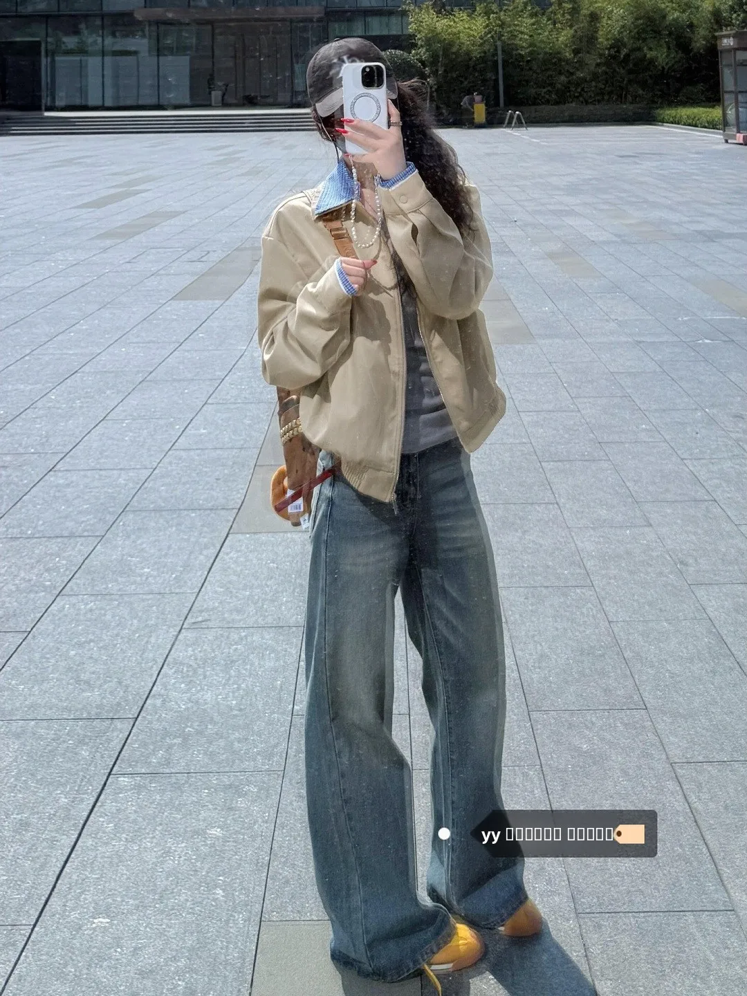 

Американский винтажный кардиган с отложным воротником, женский, весна 2026, свободный повседневный рабочий топ на молнии, в клетку