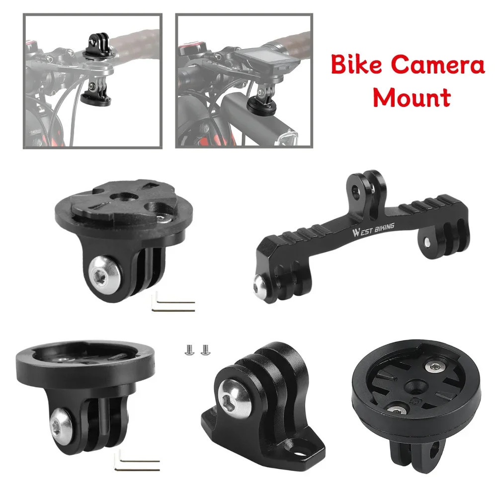 Uchwyt do kamery rowerowej Adapter wspornika przedniego światła rowerowego Stojak na kamerę Uchwyt komputera rowerowego Adapter do Garmin Gopro