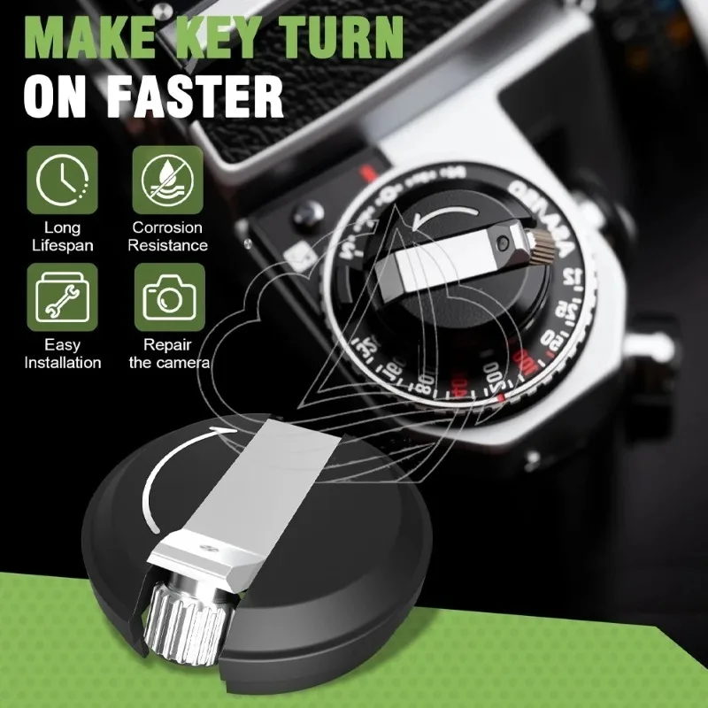 Film Camera Rewind Knob Repair Assembly, Premium Replacement Parts for Classic Vintage Cameras