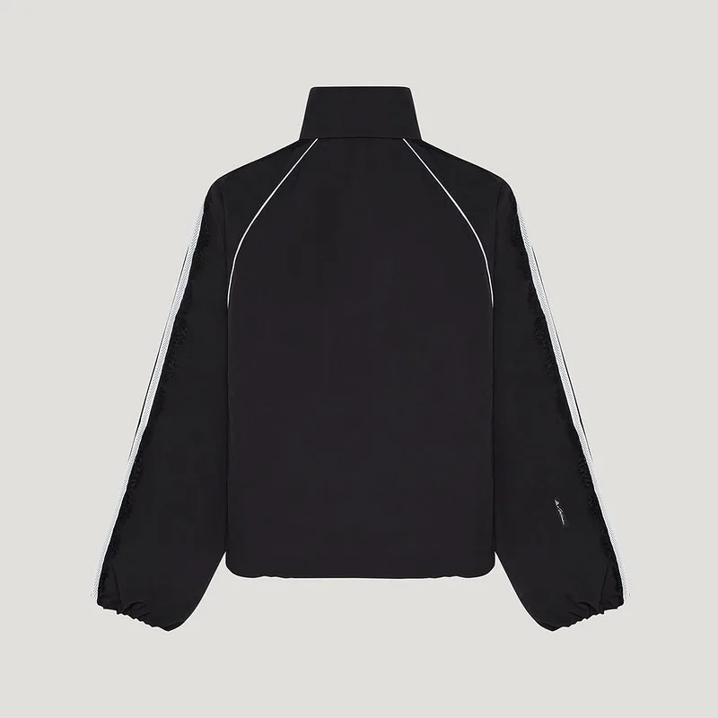 Adidas jacket women's autumn woven lace three-stripe dance series jacket LD8218