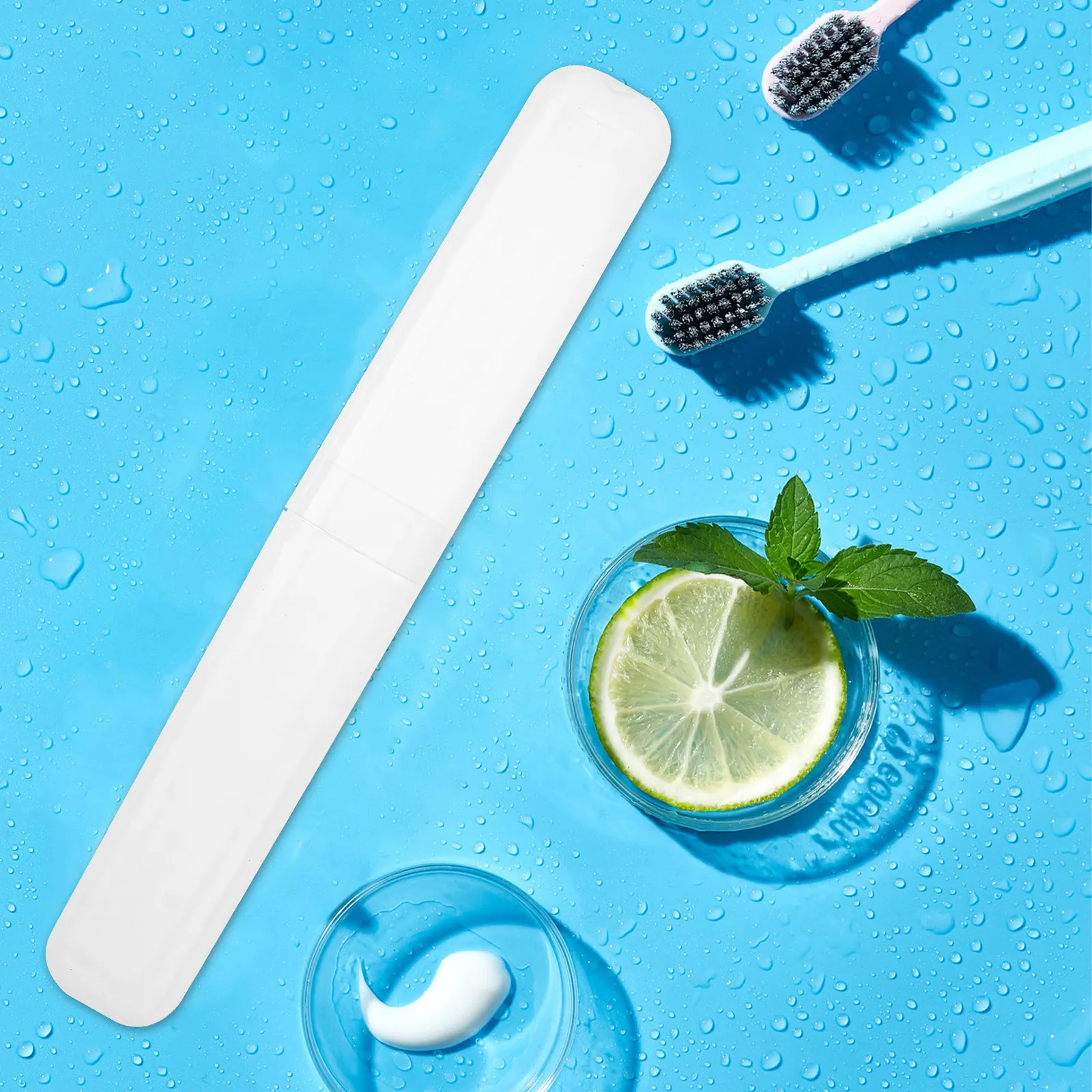 

Lightweight Simple Toothbrush Case Box Holder for Travel Camping Use Premium Plastic Hygienic Brush Storage Portable Design