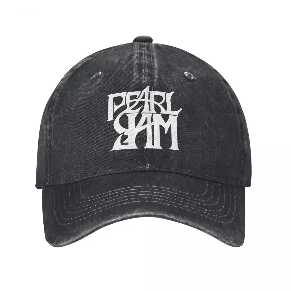 Pearls Jams White Logo Baseball Cap American Rock Band Women Men Sun protection Trucker Hat Summer Fashion Hippie Baseball Caps