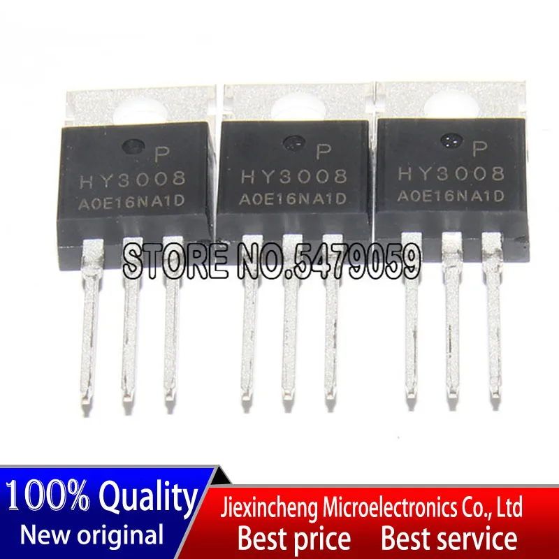10個新オリジナルHY3008P HY3008 TO220 80v 100A mosfet